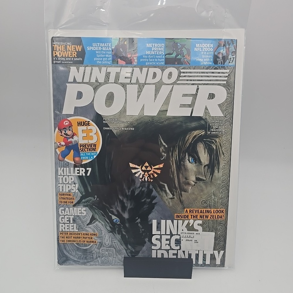 Nintendo Power Magazine Volume 193 July 2005 Zelda Special Attached Poster